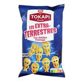 MARQUE REPÈRE, TOKAPI Soufflés ExtraTerrestres Jambon fromage 80g