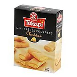 MARQUE REPÈRE, TOKAPI Mini-crêpes fourrées Cheddar 65g