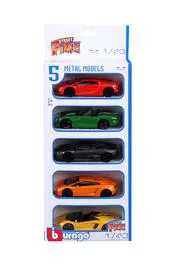 Voitures miniatures - set de 5 -Street fire gift -1/43ème (l'unité)