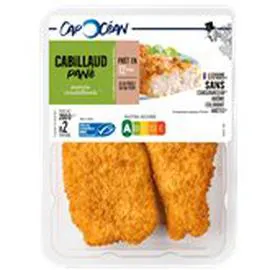 CAP OCÉAN Panés au cabillaud 200g