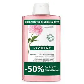 Shampoing Apaisant Cuir Chevelu Sensible Pivoine Bio (2x240ml)
