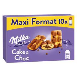 Gâteaux fourrés au chocolat et aux pépites de chocolat Cake & Choc (350g)
