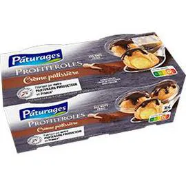 PÂTURAGES Profiteroles crème pâtissière 4x90g