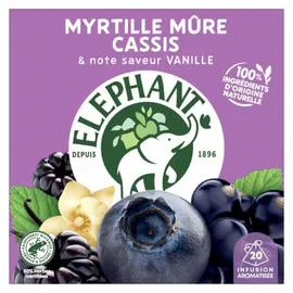 Infusion Elephant Mure Myrtille vanille (40g)