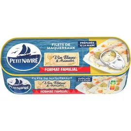 Filets de maquereaux vin blanc/aromates (235g)