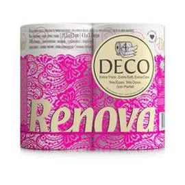 Papier toilette décoré 4 épaisseurs (x4)
