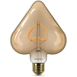 PHILIPS Ampoule forme coeur E27 2,3W-12W couleur ambrée l'unité