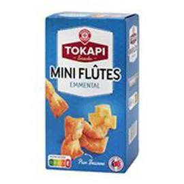 MARQUE REPÈRE, TOKAPI Mini-flûtes feuilletées Emmental 100g