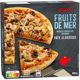 Pizza cuite sur pierre aux fruits de mer (400g)