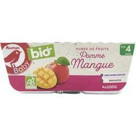 Petit pot dessert pomme mangue dès 4 mois (4x100g)