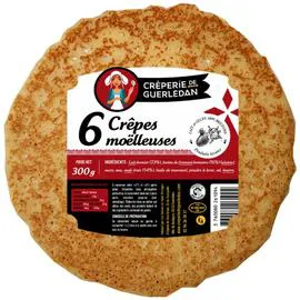 Crêpes moelleuses 6 pièces (300g)