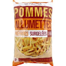 MONOPRIX Pommes allumettes préfrites surgelées 1kg
