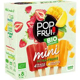 Bâtonnets sorbet mini fraise/mangue BIO (280g)