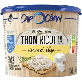 Rillette thon MSC ricotta citron et thym (140g)