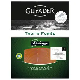 GUYADER Truite fumé élevé en eau douce 120g