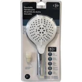 Pommeau de douche chromé 5 jets (l'unité)