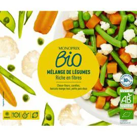 MONOPRIX BIO Mélange de légumes bio, surgelées 600g