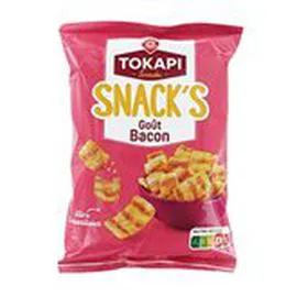 MARQUE REPÈRE, TOKAPI Soufflés Snacks Bacon 60g