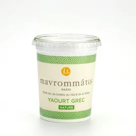 MAVROMMATIS Yaourt grec nature au lait de brebis 450g