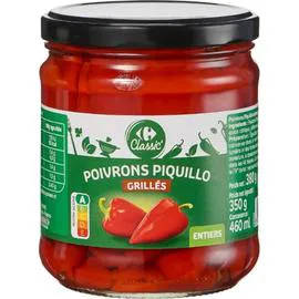 CARREFOUR CLASSIC' Poivrons Piquillo entiers grillés 350g