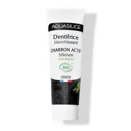 Aquasilice Dentifrice Blanchissant Charbon Actif Silicium Gout Menthe (75ml)