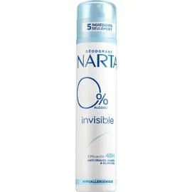 NARTA Déodorant Anti-Traces 48h Inivisible 0% 200ml