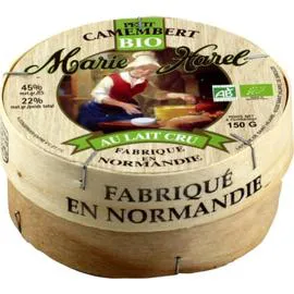 Fromage petit camembert Bio au lait cru (150g)