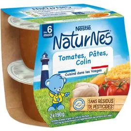 Tomates Pâtes colin (2x190g)