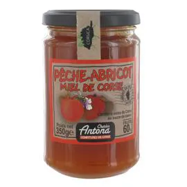 Confiture pêche abricot miel (350g)
