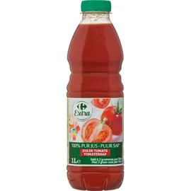 CARREFOUR EXTRA Jus de tomate 100% pur jus 1l