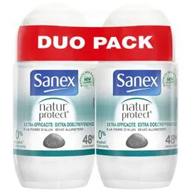 SANEX Déodorant pierre d'alun 2x100ml