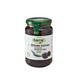 Olives noires bio dénoyautées (160g )