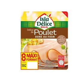 Blanc de poulet doré au four halal (240g)