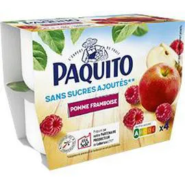 Spécialité de fruits pomme framboise sans sucres ajoutés (4x100g)