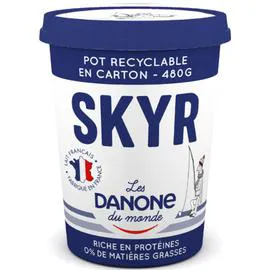 DANONE Yaourt skyr nature 0% MG 480g