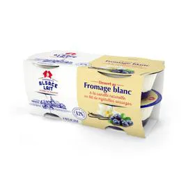 Desserts fromage blanc vanille myrtilles (4x125g)