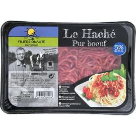 FILIÈRE QUALITÉ CARREFOUR Viande hachée pur boeuf 5% MG 300g