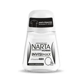 H NARTA HOMME Déodorant Homme Invisimax Anti-Traces Blanches et Jaunes 48H 50ml