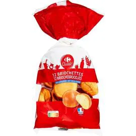 CARREFOUR CLASSIC' Briochettes aux oeufs frais 12x40g