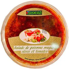 Salade poivrons rouges olives tomates (200g)
