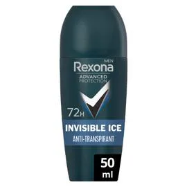 REXONA Déodorant Homme Anti-Transpirant Invisible Ice MEN 50ml