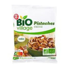 MARQUE REPÈRE, BIO VILLAGE Pistaches Grillées salées bio 100g