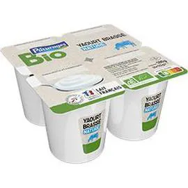 Yaourt brassé nature BIO (4x125g)