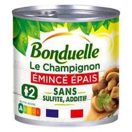 BONDUELLE Le Champignon Émincé Épais Sans Sulfite 230g