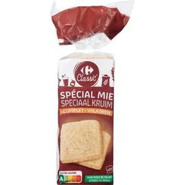 CARREFOUR CLASSIC' Pain de mie complet 500g