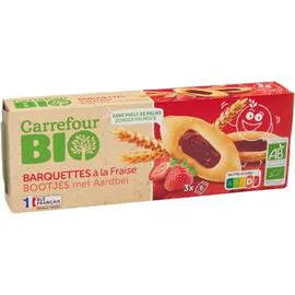 Biscuits bio à la fraise (120g)