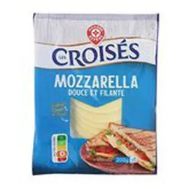 MARQUE REPÈRE, LES CROISÉS Mozzarella Tranchettes 200g