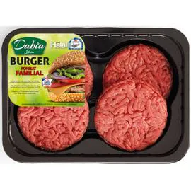 Burger haché au boeuf 15% halal (440g)