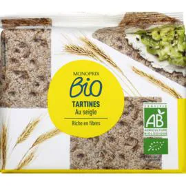 MONOPRIX BIO Tartines au seigle bio 200g