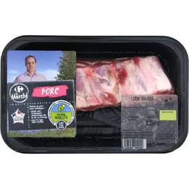 Viande de Porc: demi travers à rôtir (450g)